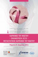 Επιστημονική Ημερίδα για τον Καρκίνο του Μαστού, στον ΙΑΝΟ, από το ΚΕΦΙ