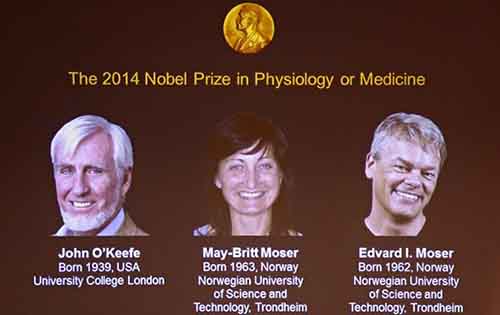 Το Nobel ιατρικής για το 2014, σε 3 επιστήμονες για την ανακάλυψη του βιολογικού GPS