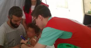Εμβολιασμός 200 παιδιών κατά της ηπατίτιδας Α στο Κέντρο Φιλοξενίας προσφύγων στη Ριτσώνα Χαλκίδας από τον Ελληνικό Ερυθρό Σταυρό