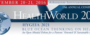 15o Ετήσιο Συνέδριο Healthworld 20-21 Σεπτεμβρίου 2016