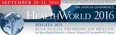 15o Ετήσιο Συνέδριο Healthworld 20-21 Σεπτεμβρίου 2016