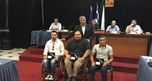 Ο Δήμαρχος Γ. Πατούλης και το Δ. Σ. του Δήμου Αμαρουσίου τίμησε τους τρείς Παραολυμπιονίκες, αθλητές του ΑΣΚΑ Αμαρουσίου