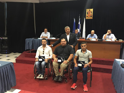 Ο Δήμαρχος Γ. Πατούλης και το Δ. Σ. του Δήμου Αμαρουσίου τίμησε τους τρείς Παραολυμπιονίκες, αθλητές του ΑΣΚΑ Αμαρουσίου