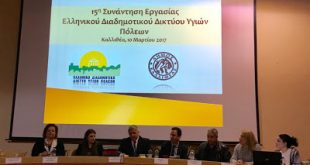 15η Συνάντηση Εργασίας Υγιών Πόλεων