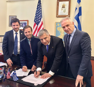 Σύμφωνο συνεργασίας για την ενίσχυση του Τουρισμού Υγείας στην Ελλάδα υπέγραψε, στη Νέα Υόρκη, ο Πρόεδρος του ΙΣΑ και της ΚΕΔΕ Γ. Πατούλης με την Ομοσπονδία Ελληνικών Σωματείων Μείζονος Ν. Υόρκης